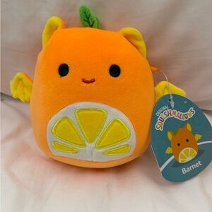 NEW Squishmallows 5” Inch BARNET the Blacklight Orange Tangerine Bat Mystery